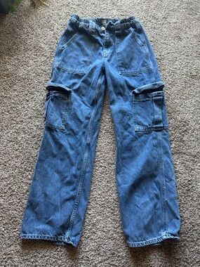 BDG Relaxed Blue Denim Cargo Jeans